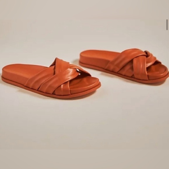 Anthropologie Silent D Helena Sandals in Terra Cotta. - Picture 2 of 10